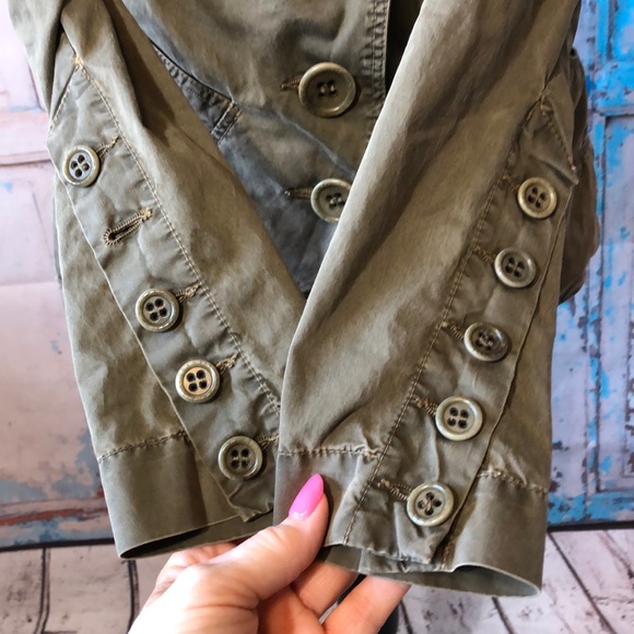 Transit Par-Such Jacket Blazer Olive Green - Picture 4 of 7